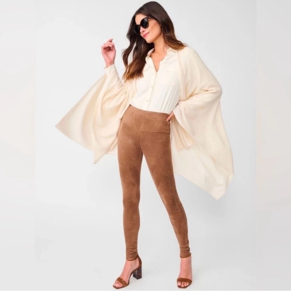 J.McLaughlin Pull-On Faux‎ Suede Leggings Mocca color, size S
